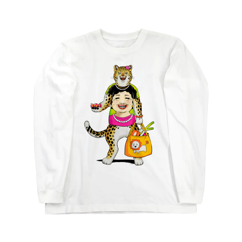 ka92のおばちゃん柄ヒョウちゃん Long Sleeve T-Shirt