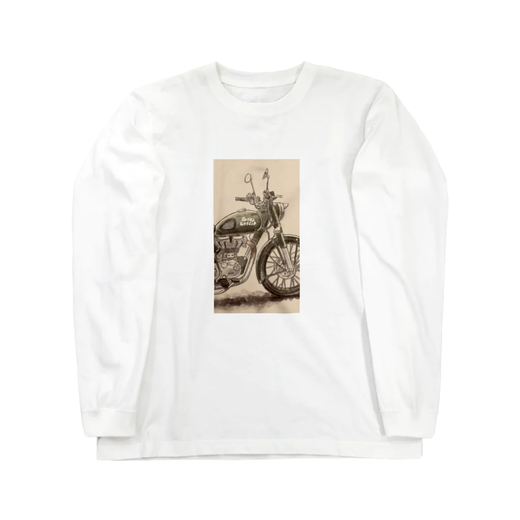 FELICEのバイク　レトロ風 Long Sleeve T-Shirt