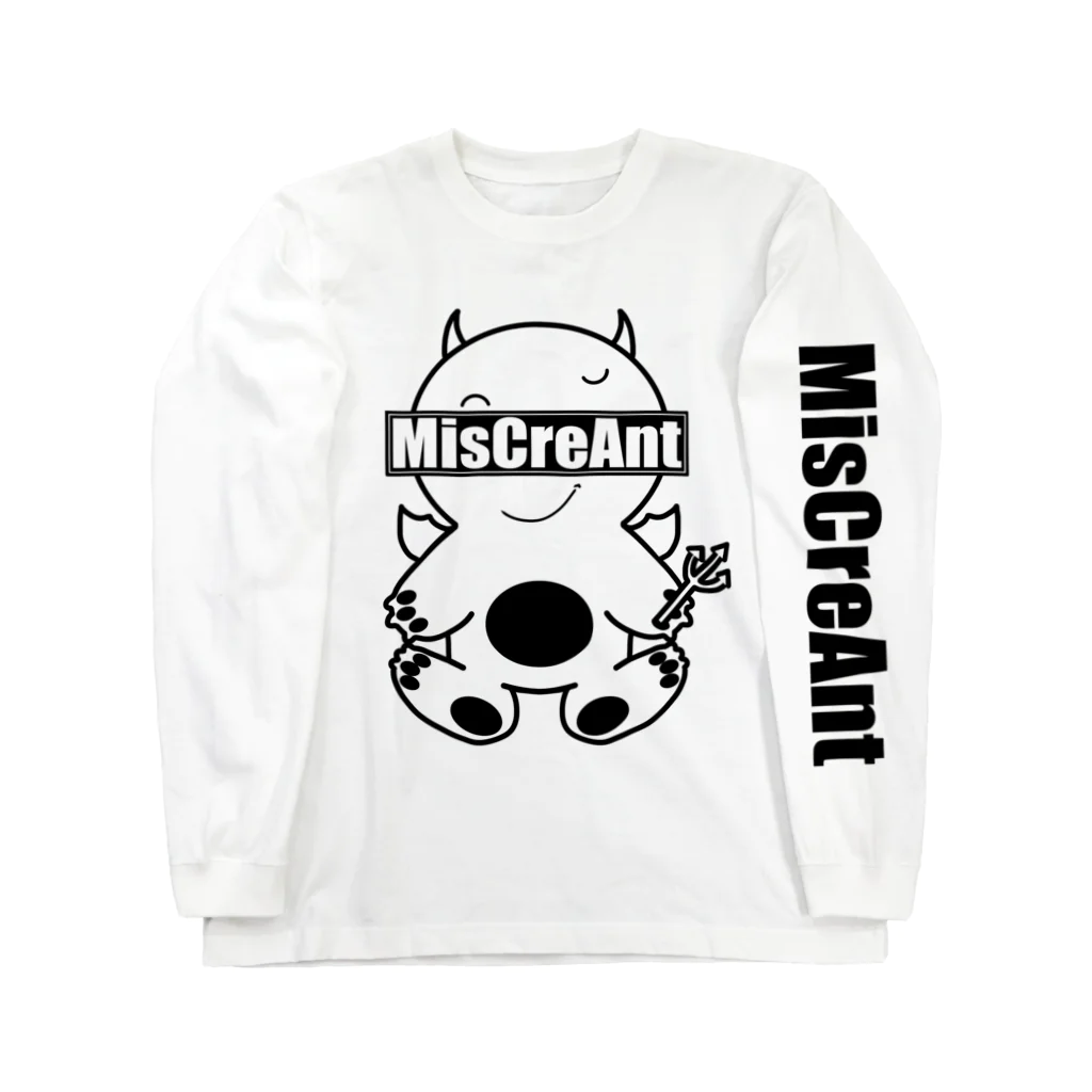 MisCreAntミスクリアントのMisCreAnt悪っ君 ロングスリーブTシャツ