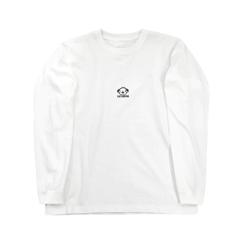 admsの自画像で草　（黒文字） Long Sleeve T-Shirt