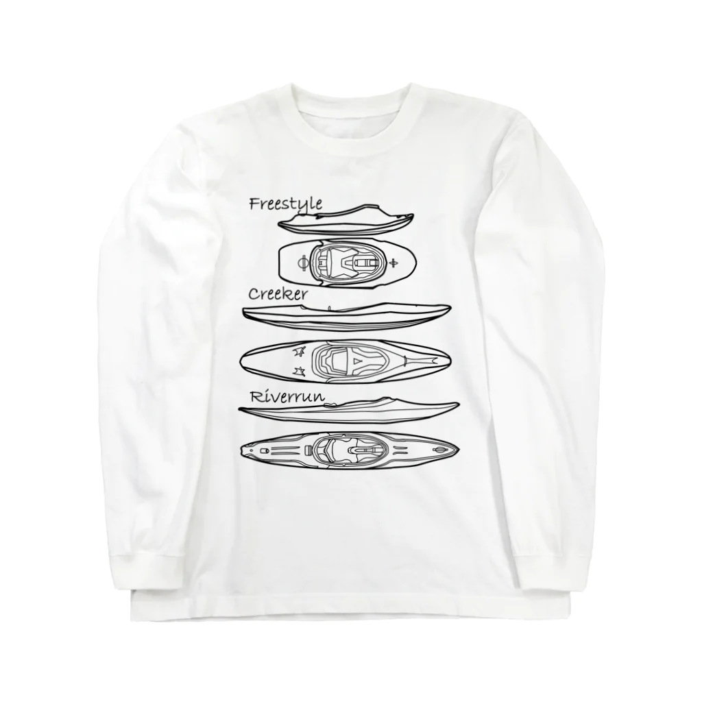 CK & outdoorマガジン店のリバーボーツ3艇 Long Sleeve T-Shirt