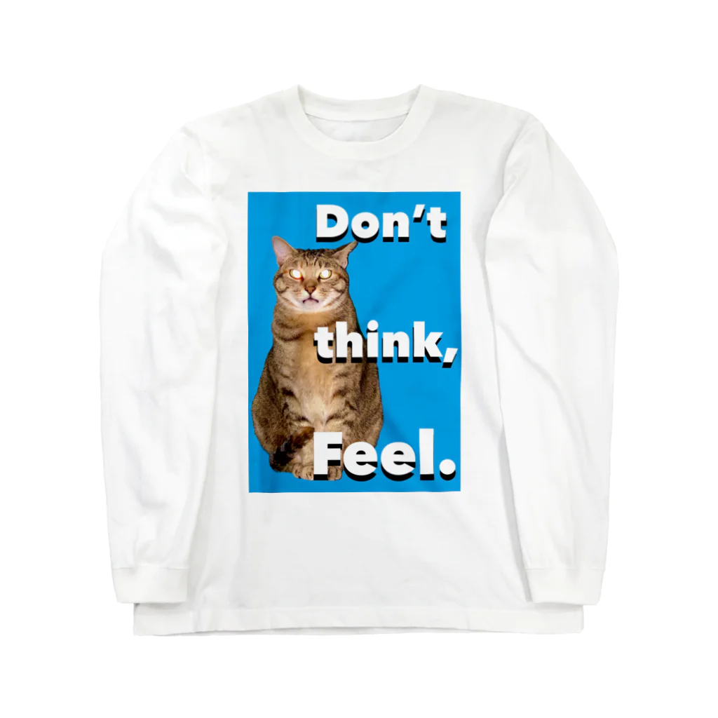 保護猫Dotcham City のFeel !! ロングスリーブTシャツ