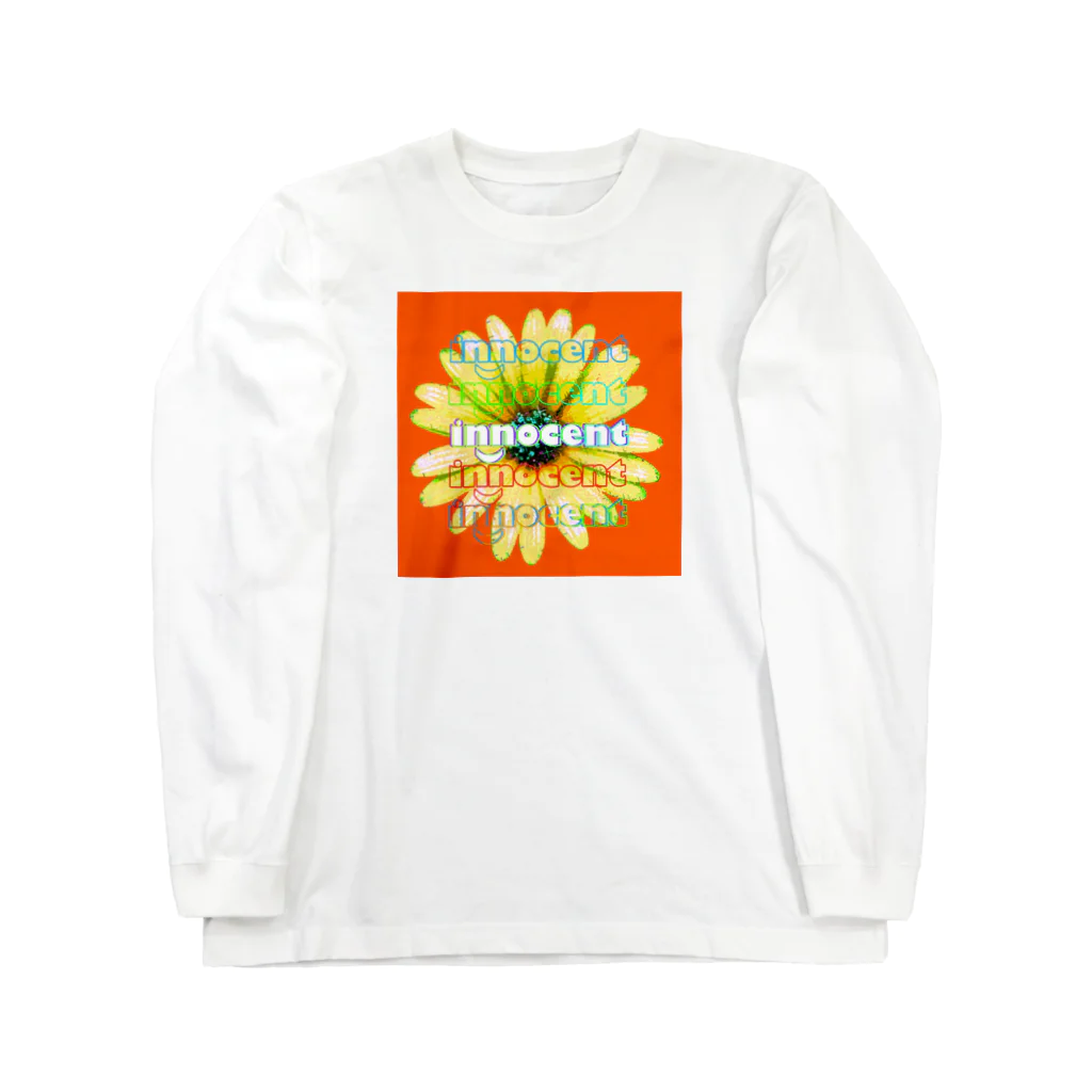 LilacGingerのFlower　innocentTシャツ ロングスリーブTシャツ