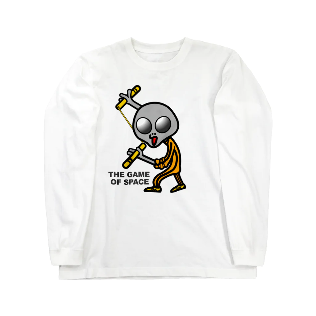 オリジナルデザインTシャツ　SMOKIN'の宇宙遊戯２　ヌンチャクバージョン　 ロングスリーブTシャツ