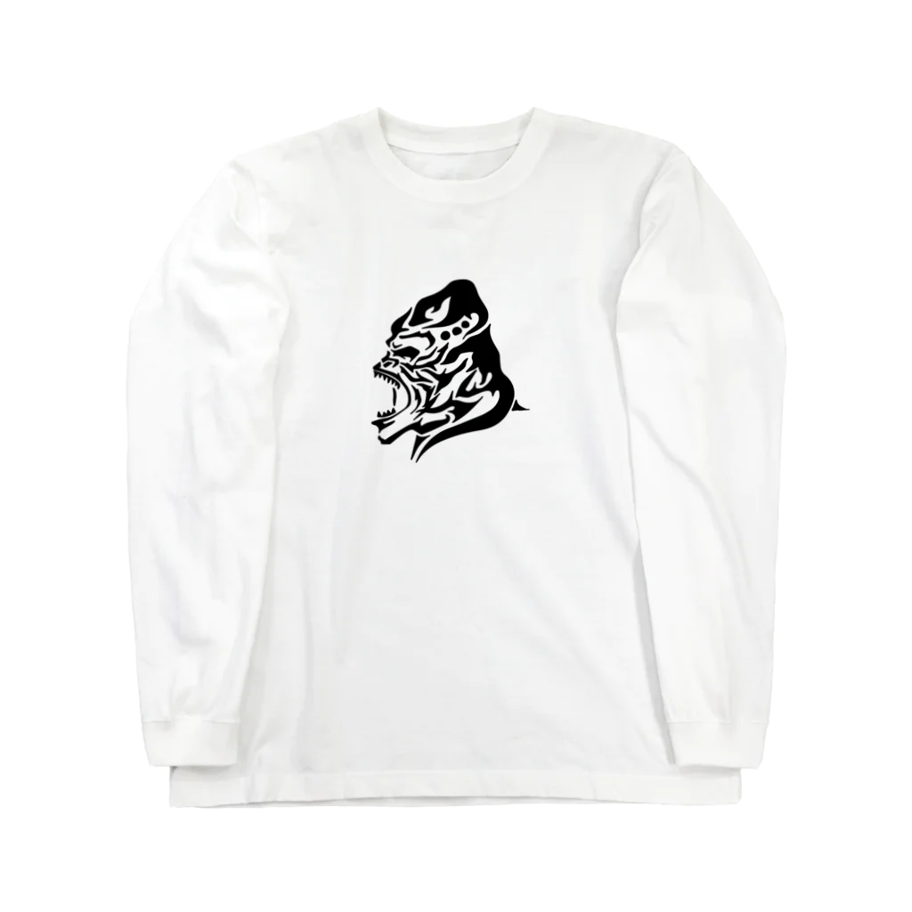 TRAVA design SHOPのゴリラトライバル Long Sleeve T-Shirt