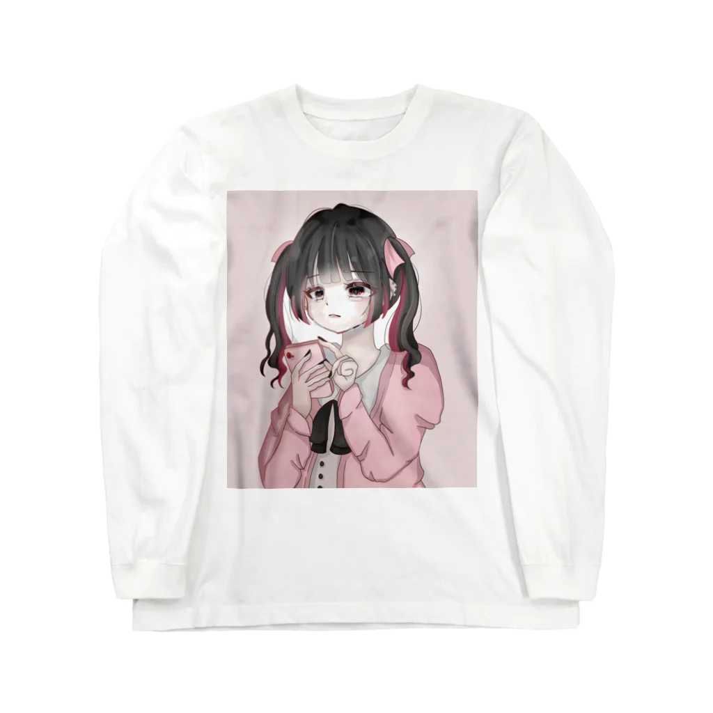 kanapipimaru_oのピンク量産Tシャツ Long Sleeve T-Shirt