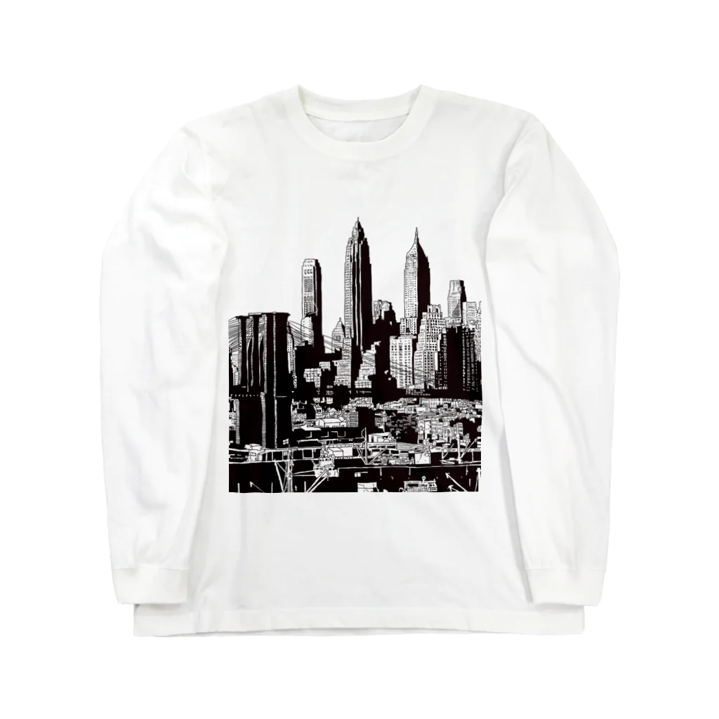 NAKAMARU ART SHOPのManhattan ロングスリーブTシャツ