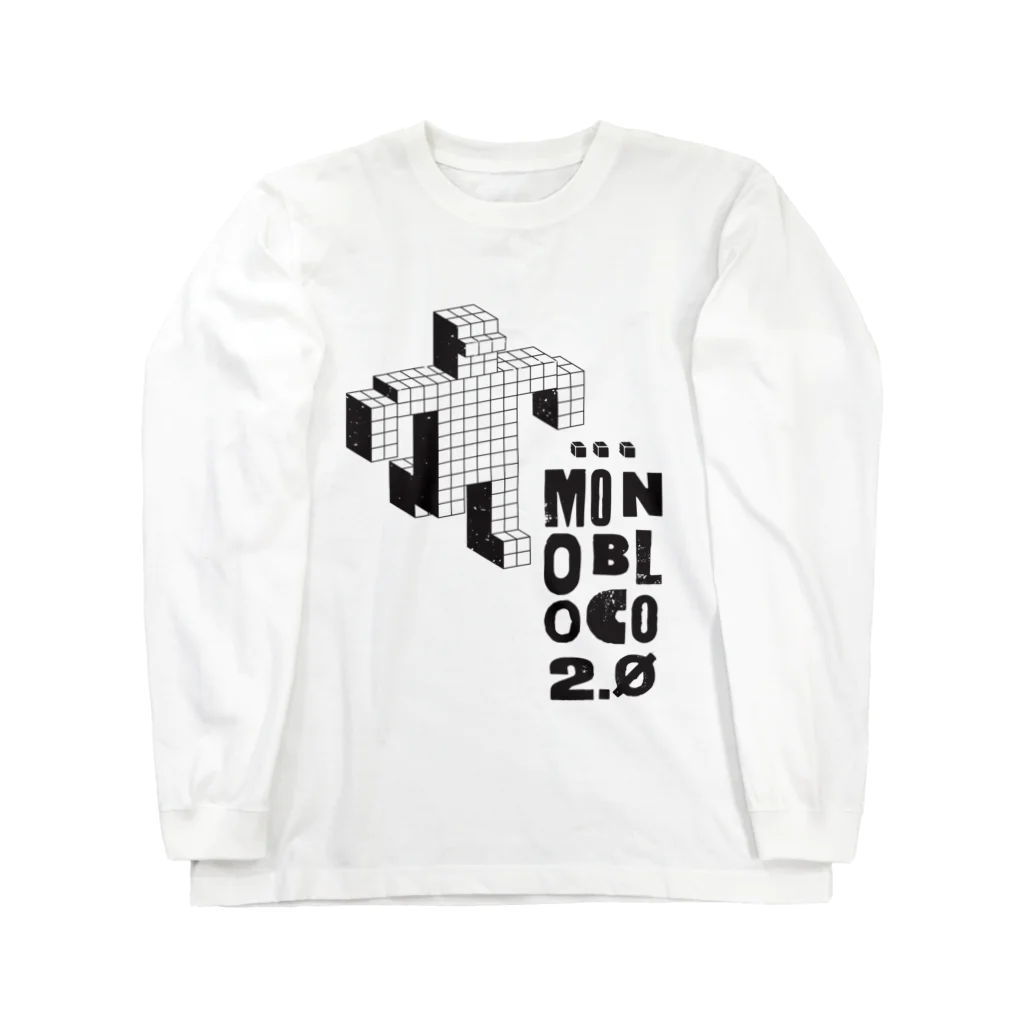 MONOBLOCO Japanのモノブロコ(MONOBLOCO)のモノクロロボットロングスリーブTシャツ ロングスリーブTシャツ