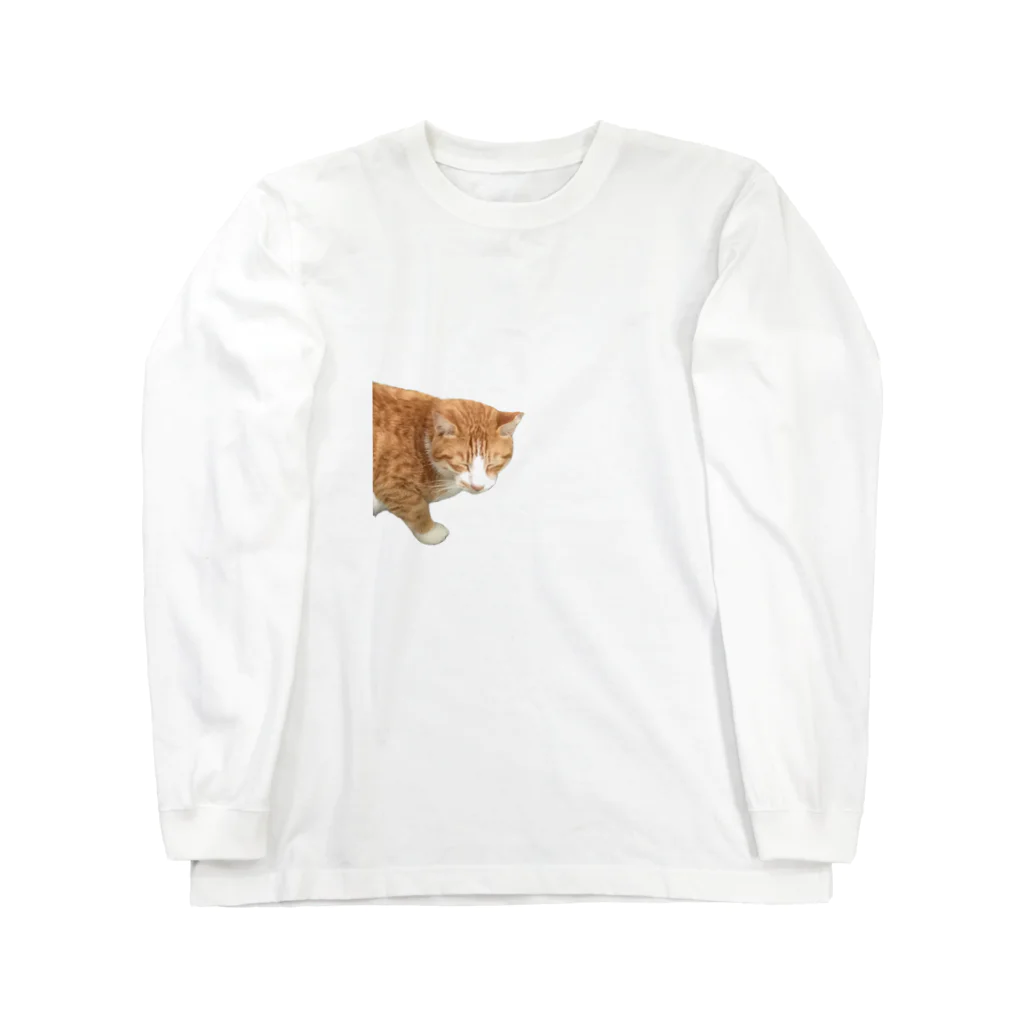 高橋のひょっこり猫 Long Sleeve T-Shirt