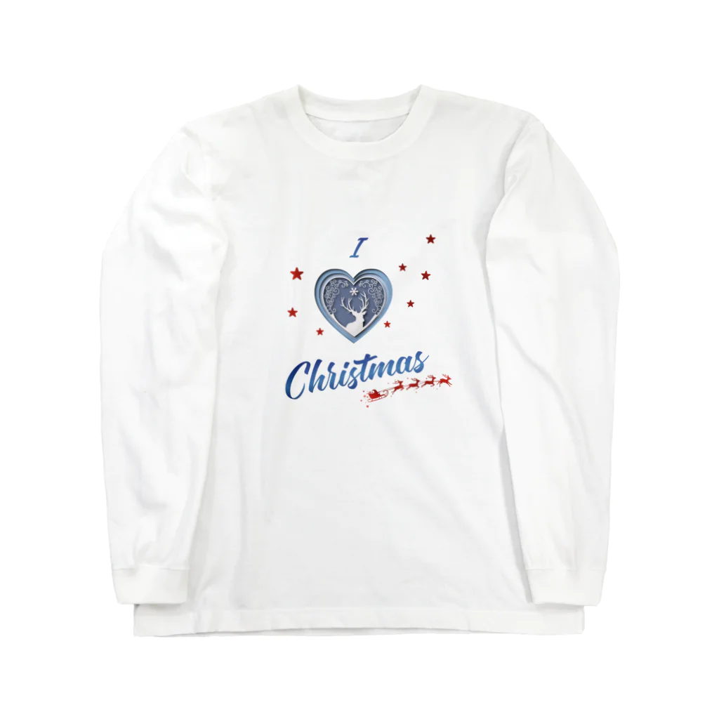 Studio Made in FranceのStudio Made in france 002 I love Christmas ロングスリーブTシャツ