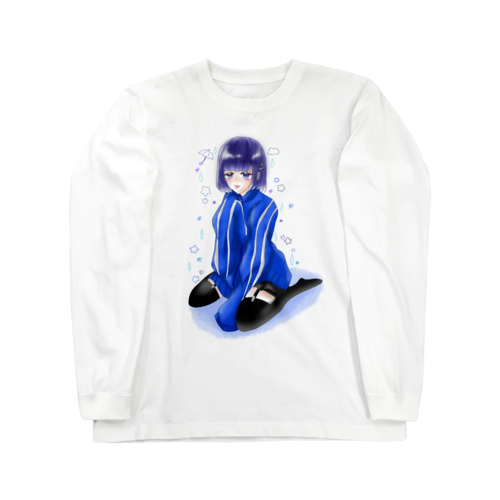 AQUAの涙の雨と星 地雷女子 Long Sleeve T-Shirt