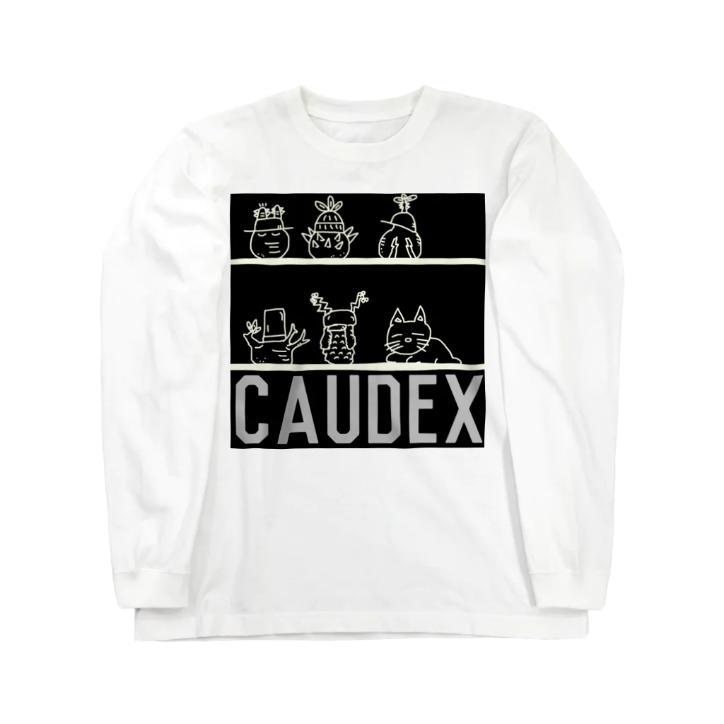 パキポキさんのcaudex  ロングスリーブTシャツ