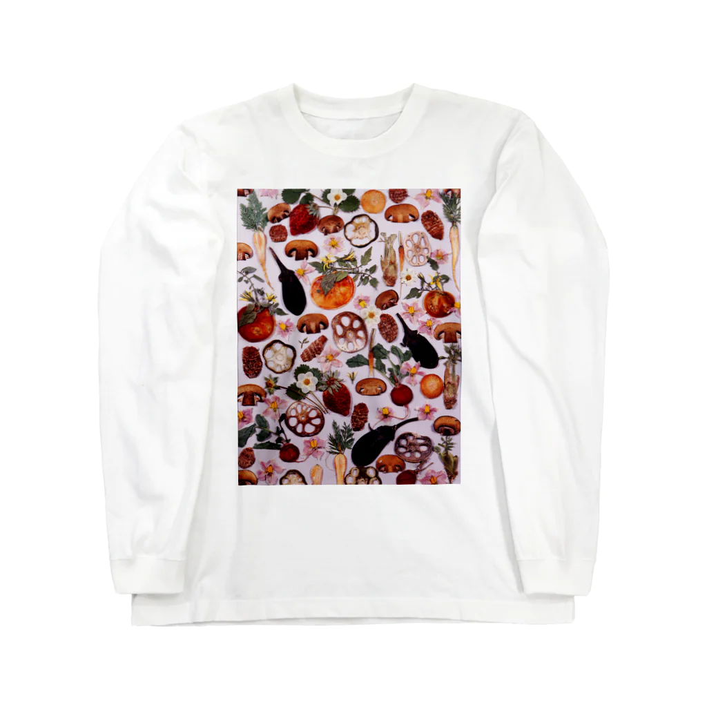 花エヴリのベジタブル Long Sleeve T-Shirt