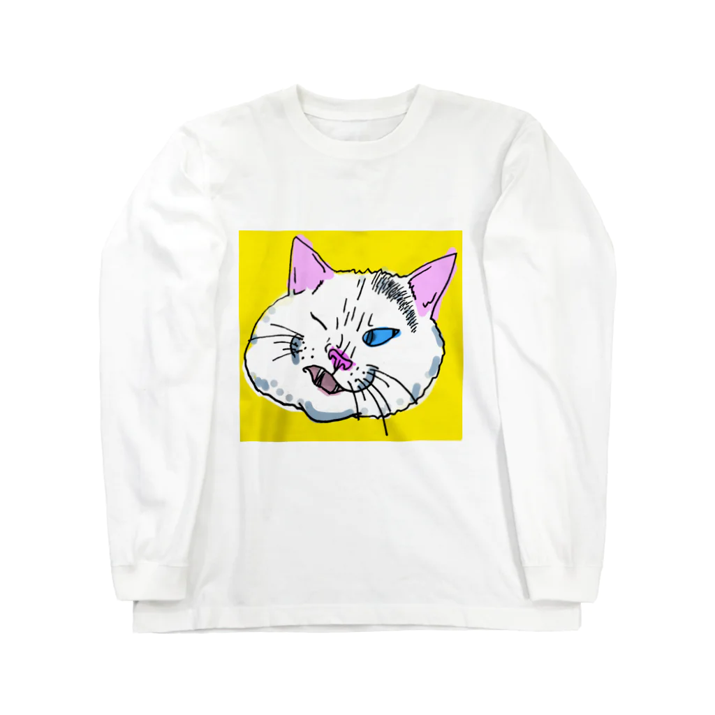 tmkぴくぴくのおこりんぼCATくん ロングスリーブTシャツ