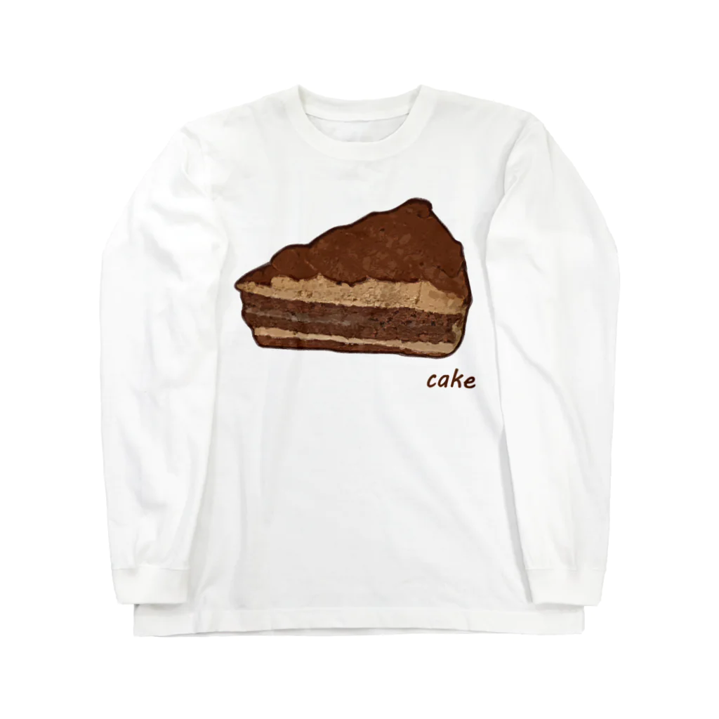 脂身通信Ｚのチョコレートケーキ ロングスリーブTシャツ