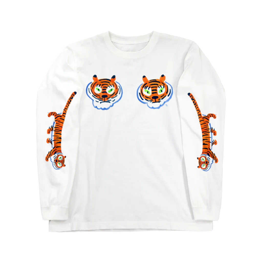 segasworksのこれでもかとトラちゃん Long Sleeve T-Shirt