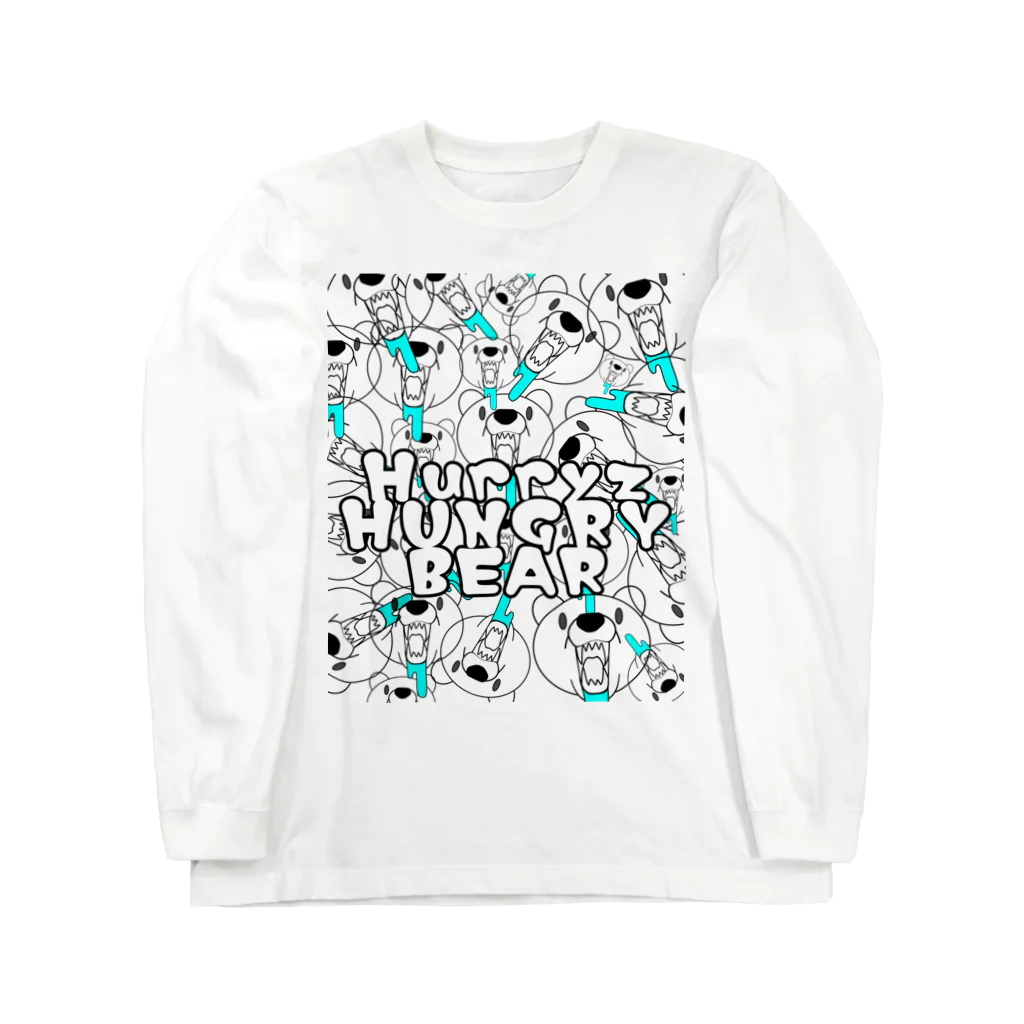 Hurryz HUNGRY BEARのHurryz HUNGRY BEAR たくさんシリーズ Long Sleeve T-Shirt