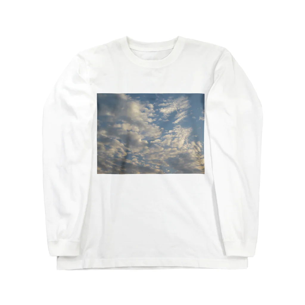 ミラくまの秋の空 ロングスリーブTシャツ