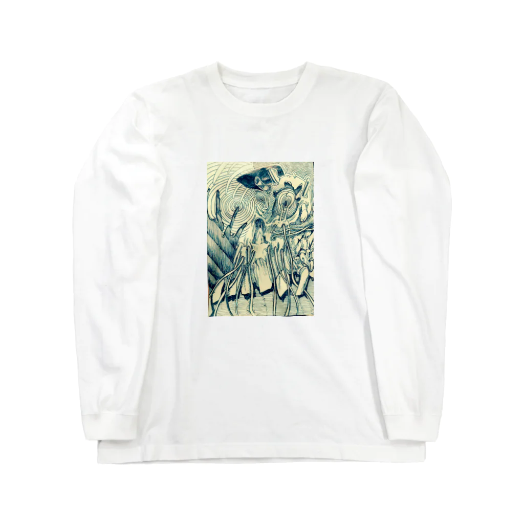 RewzのRewzのドクロ Long Sleeve T-Shirt