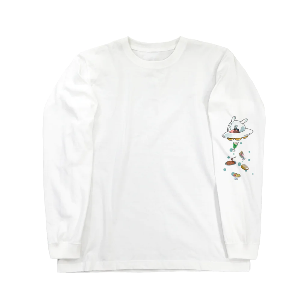 しんま みさんのキャトうさ×ブルラビ(ポイント印刷) Long Sleeve T-Shirt