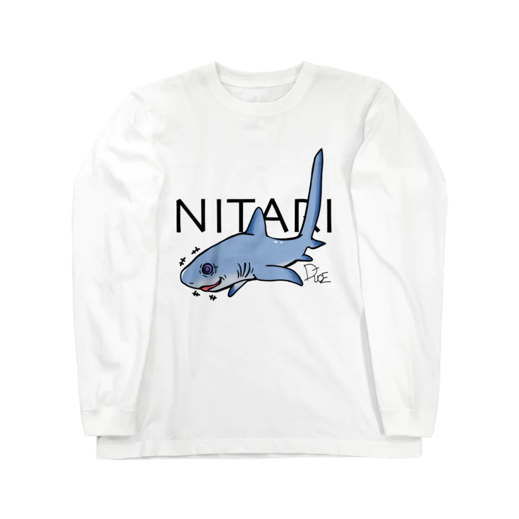 D U C E.shark HOSHINO NAGARE NETのNITARI TYPE:B (ニタリサメ) ロングスリーブTシャツ