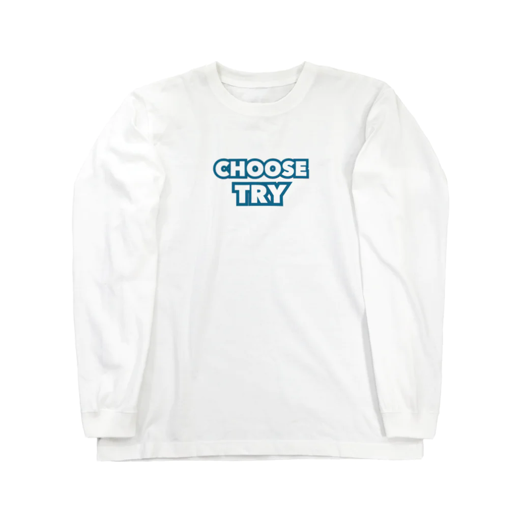 choose try shopのchoose try -simple  アオ- ロングスリーブTシャツ