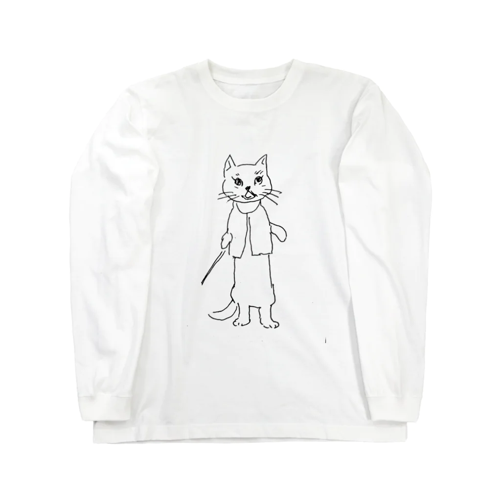 Aimé le chatのまほうねこ ロングスリーブTシャツ