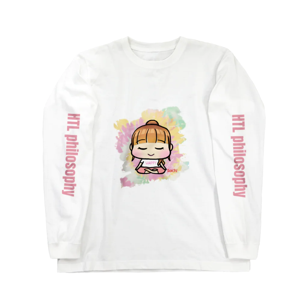 HACHIE  のhappyちゃん　長袖Tシャツ Long Sleeve T-Shirt