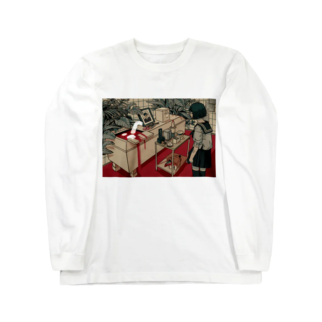 葬式 / かもみら ( hc_feee )のロングスリーブTシャツ通販