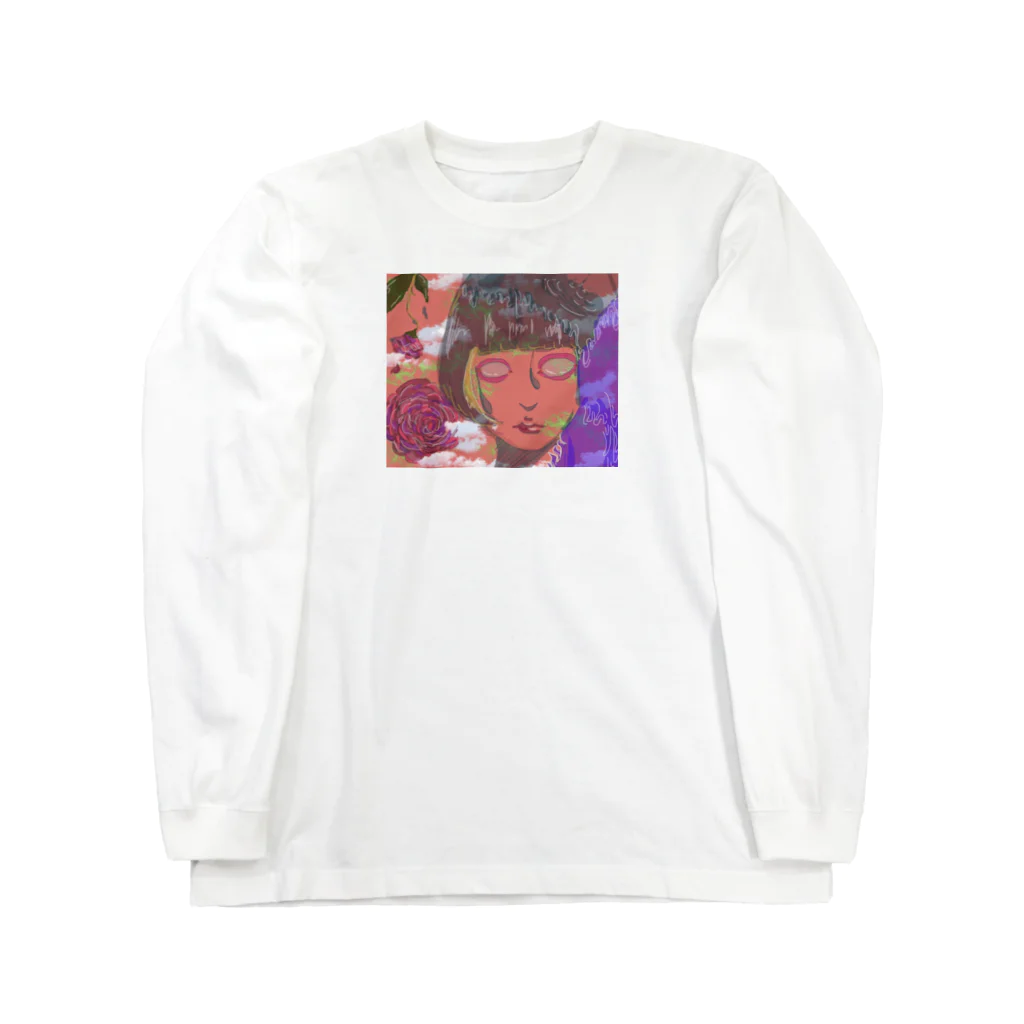 kumeoの仏面ガール Long Sleeve T-Shirt