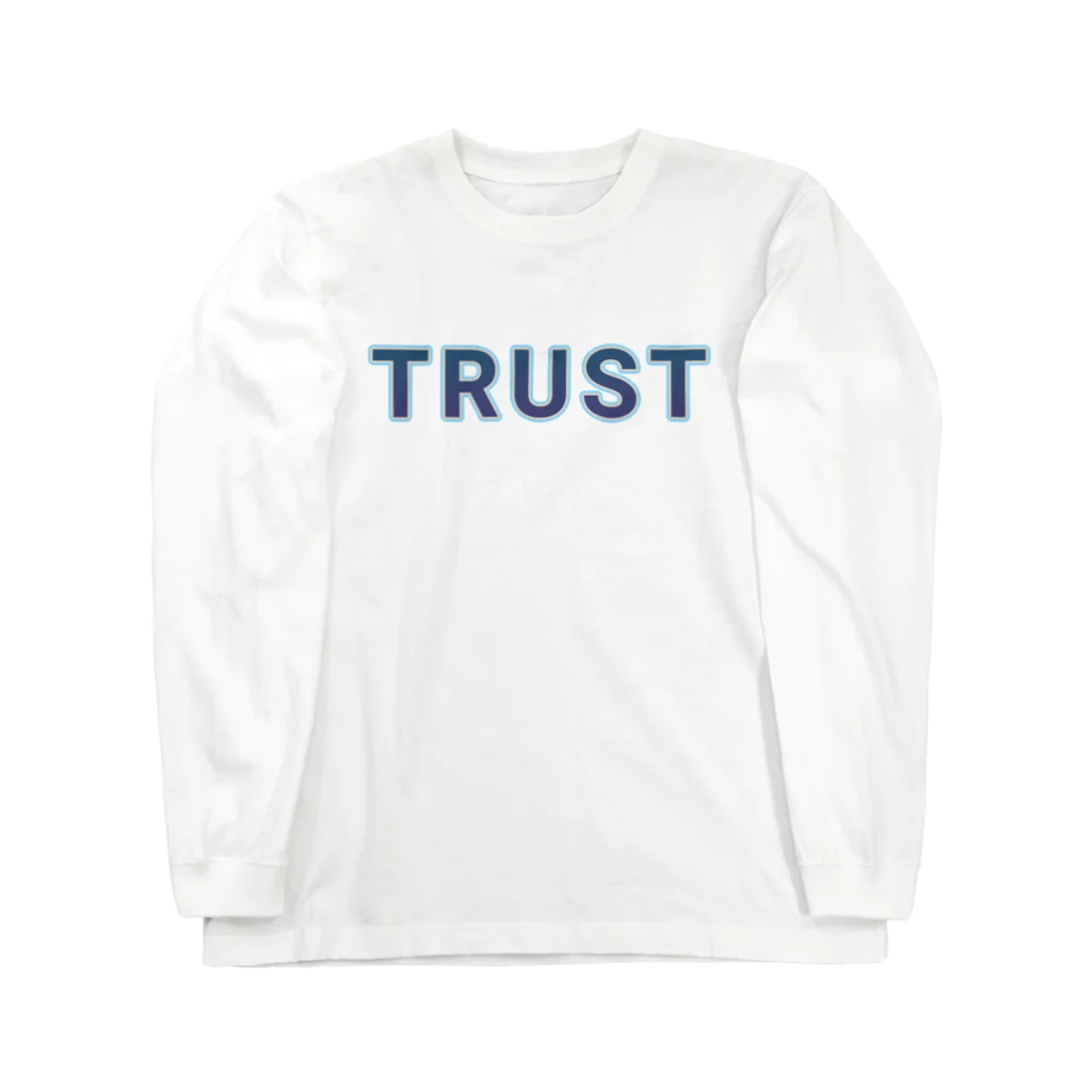 ロゴTシャツのひよこ堂のTRUST トラスト ロゴ Tシャツ アシスト ロゴ Tシャツ Long Sleeve T-Shirt