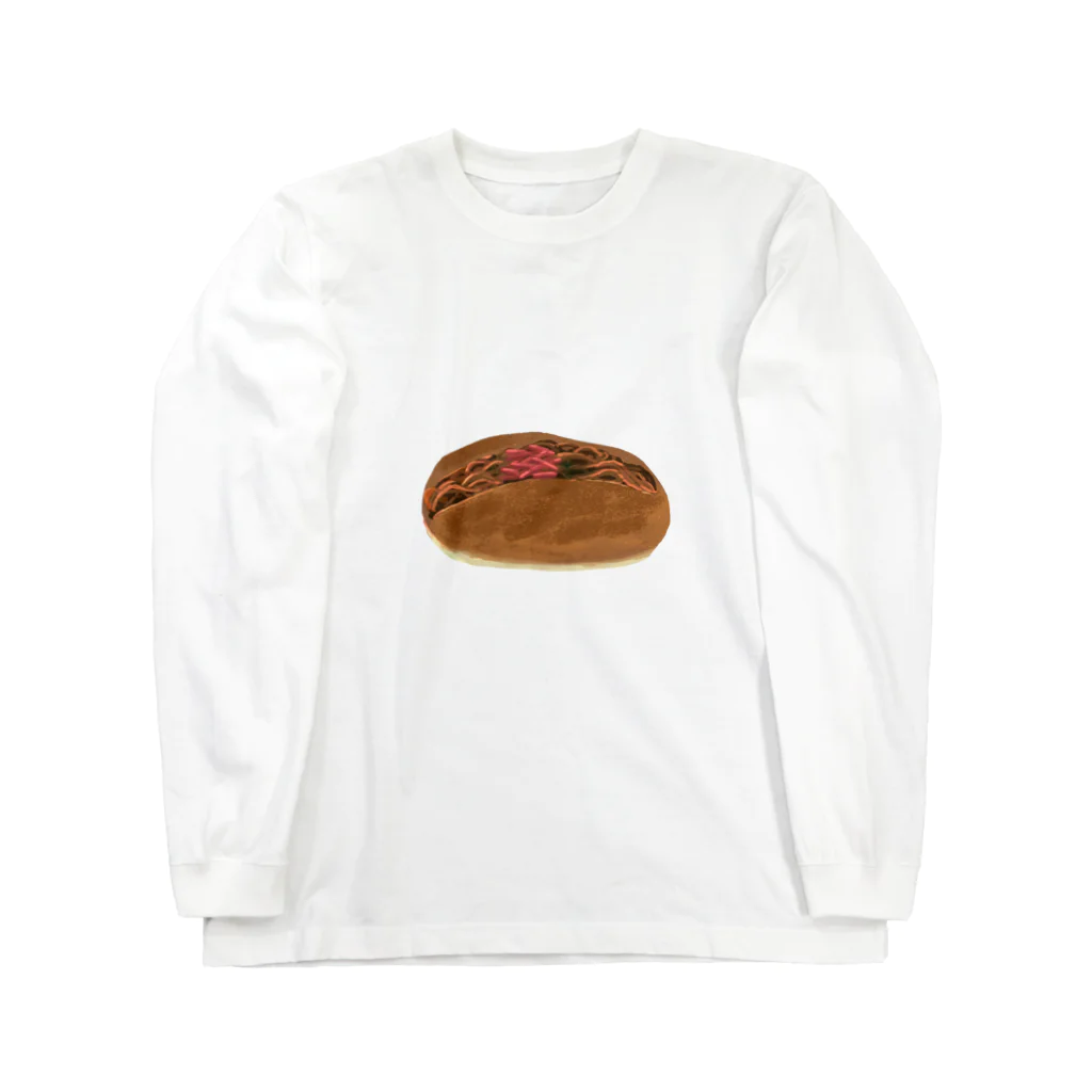 旅人の木の焼そばパン ロングスリーブTシャツ