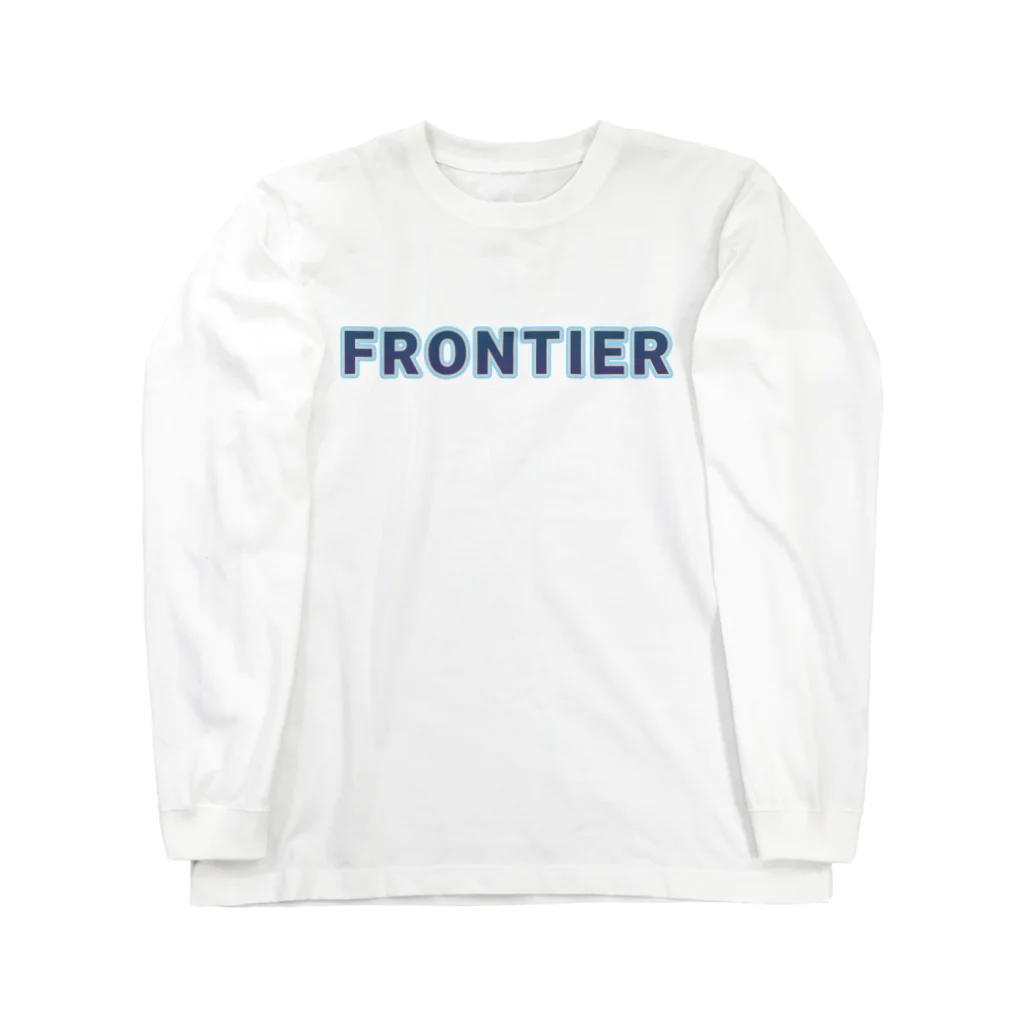 ロゴTシャツのひよこ堂のFRONTIER フロンティア ロゴ Tシャツ ロングスリーブTシャツ