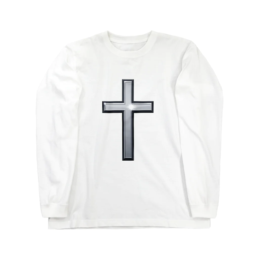 kimchinのメタリックな十字架 Long Sleeve T-Shirt