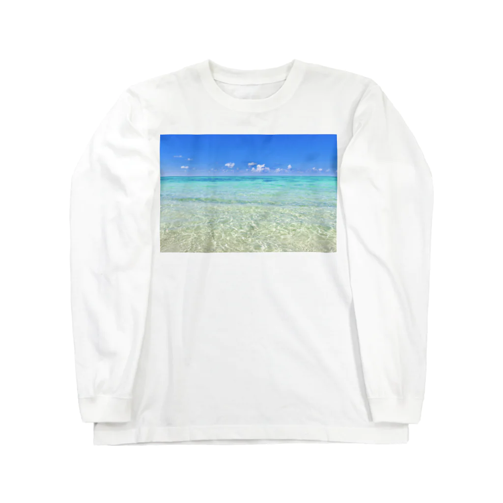 mizuphoto galleryのShining blue ロングスリーブTシャツ