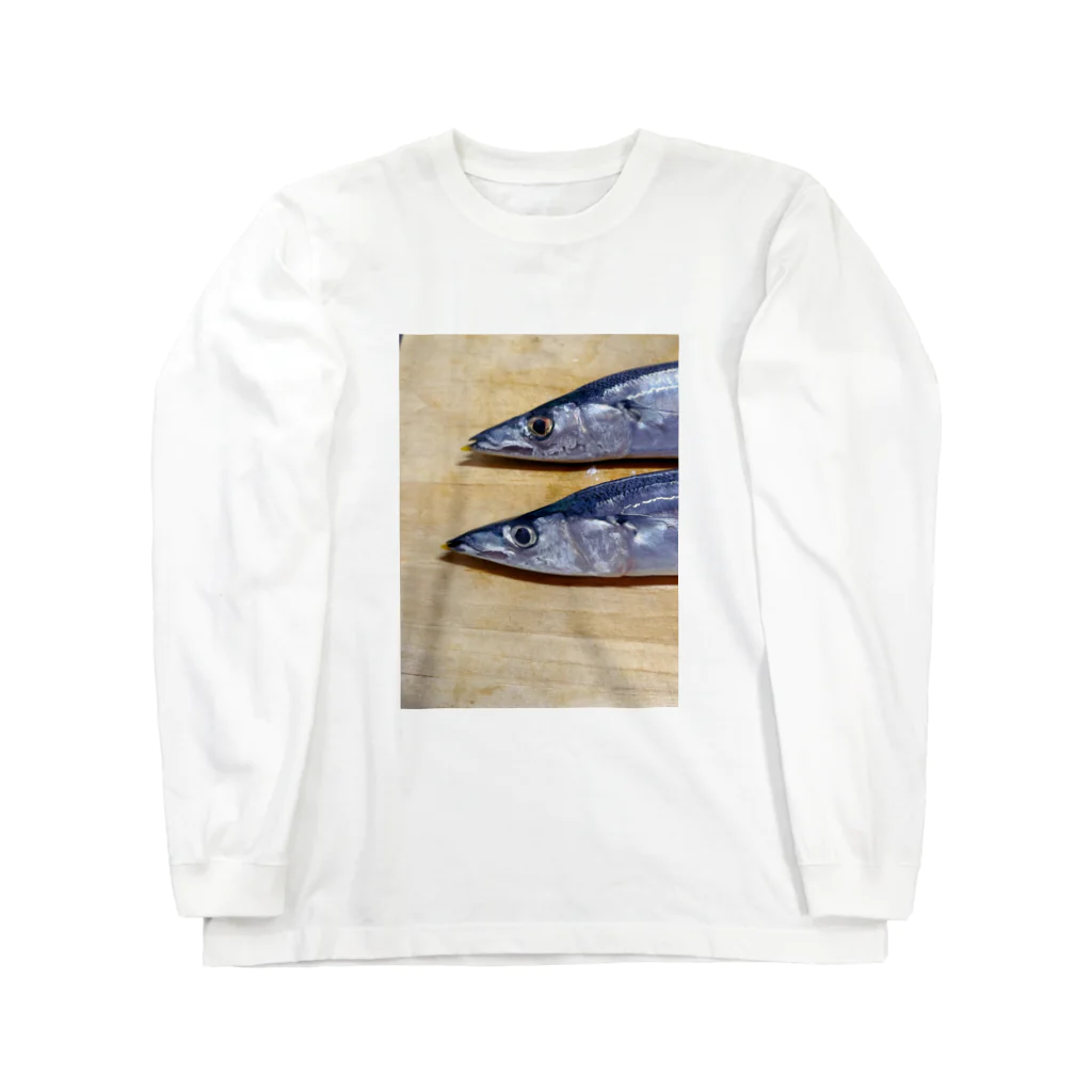 mashu丸の秋刀魚 Long Sleeve T-Shirt