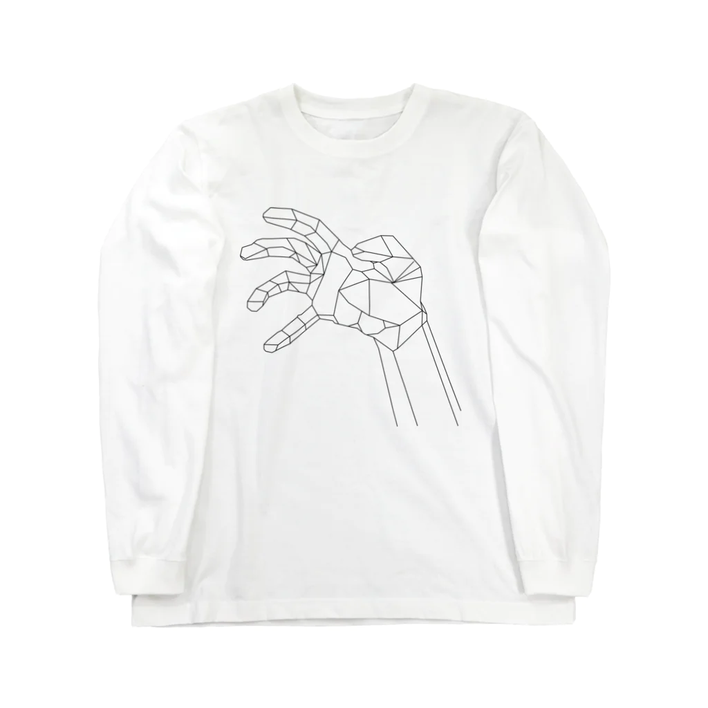 Intuition Designの線手（黒） Long Sleeve T-Shirt