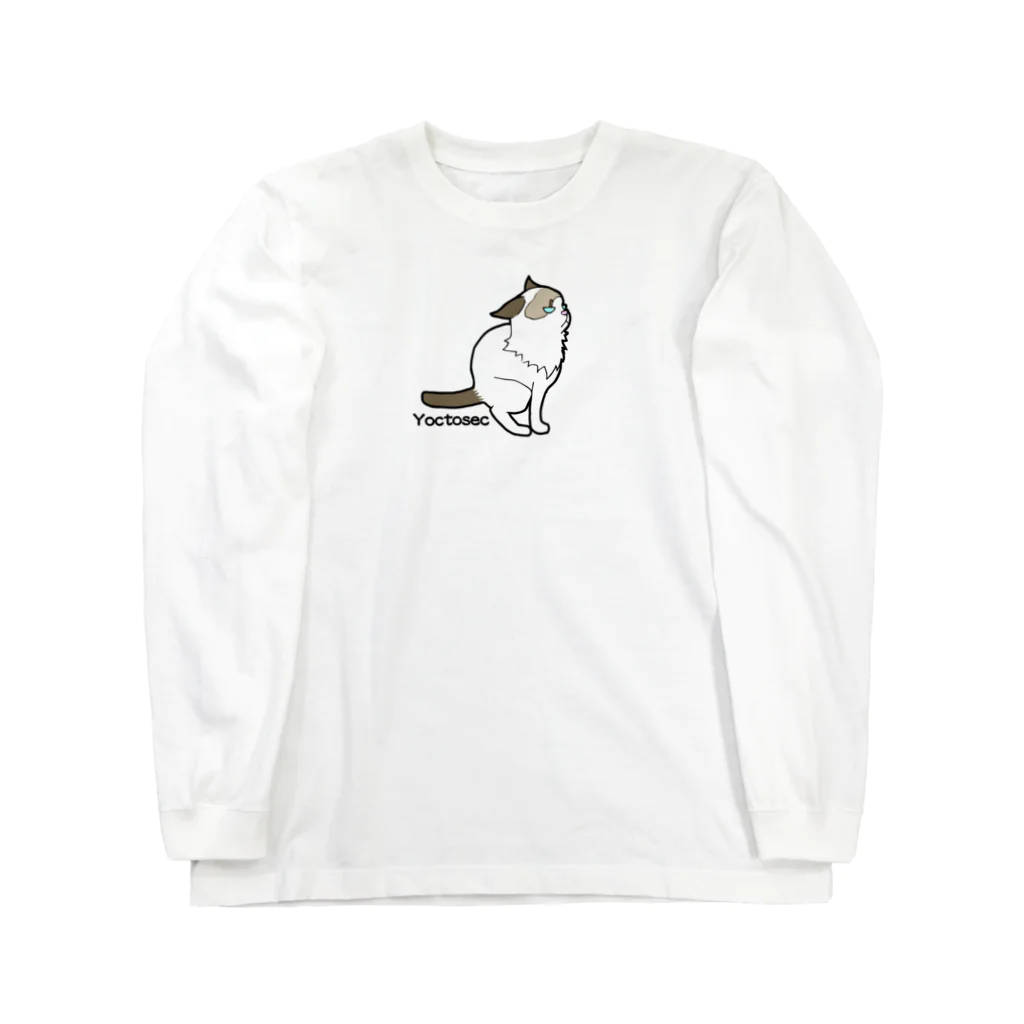 Yoctosec.DesignのYoctosec 悟り猫 ロングスリーブTシャツ