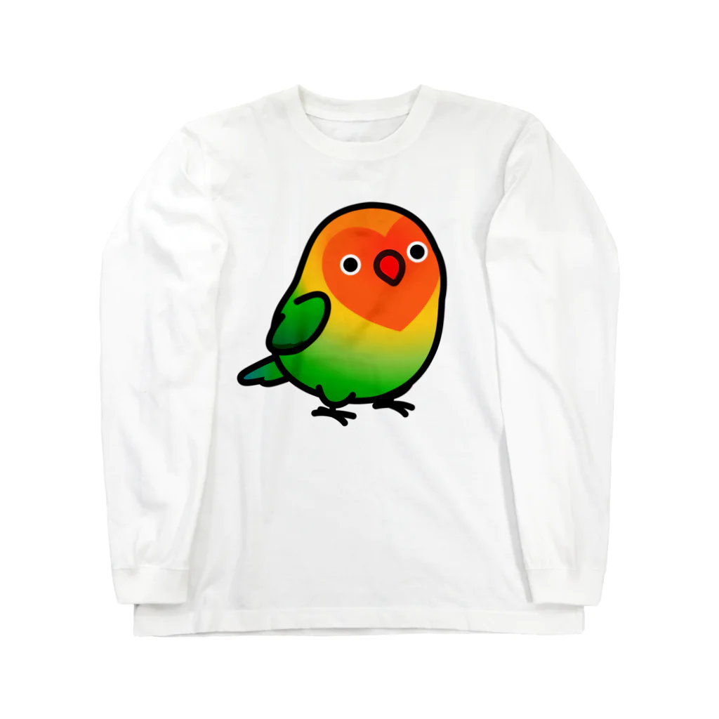 Cody the LovebirdのChubby Bird ルリゴシボタンインコ ロングスリーブTシャツ