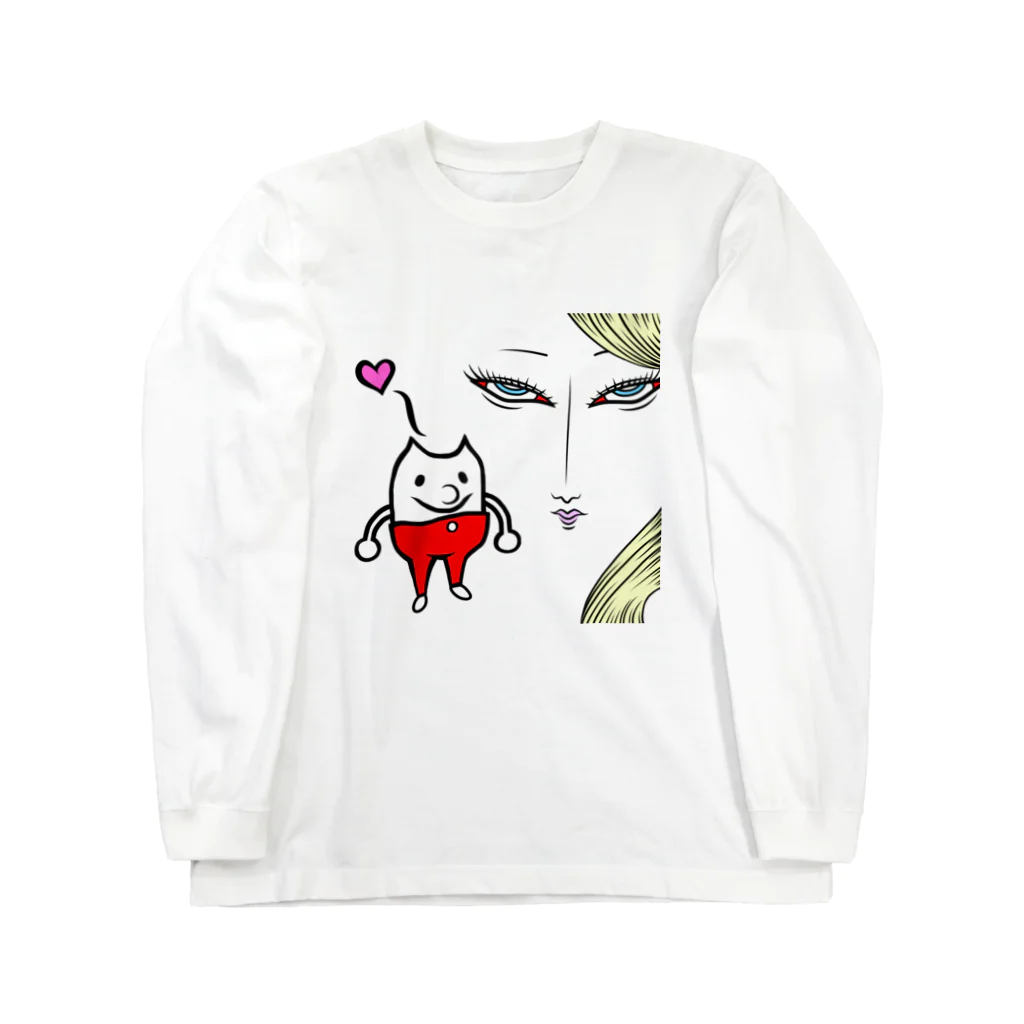 日高げのむの猫と美女 Long Sleeve T-Shirt