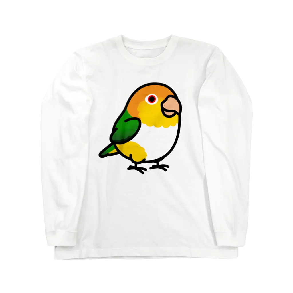 Cody the LovebirdのChubby Bird　シロハラインコ ロングスリーブTシャツ