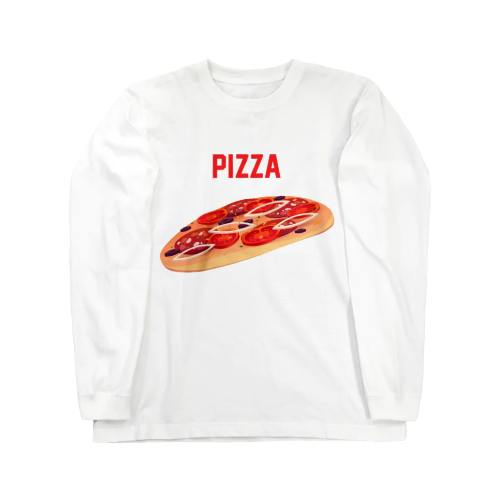 DRIPPEDのPIZZA-ピザ- Long Sleeve T-Shirt