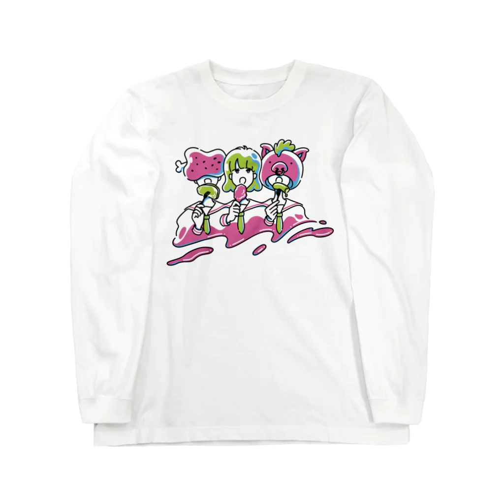 久保田未夢のNice to MEAT you & YOU & SHOPの久保田未夢とゆかいなお肉たち Long Sleeve T-Shirt