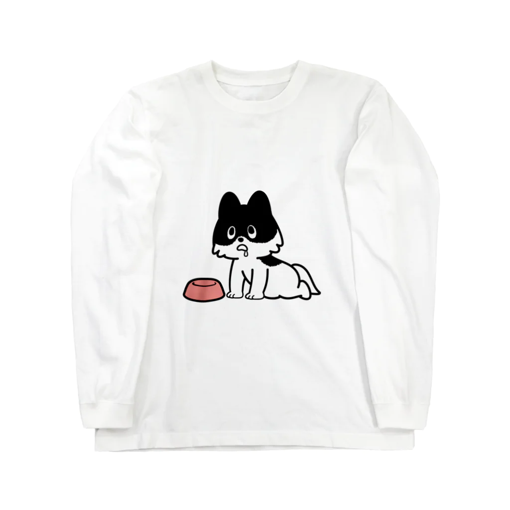 チャーナのアイテムショップのよだれ犬 ロングスリーブTシャツ