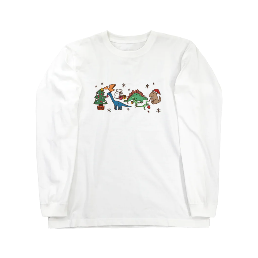 Andiamoの恐竜たちのクリスマス Long Sleeve T-Shirt