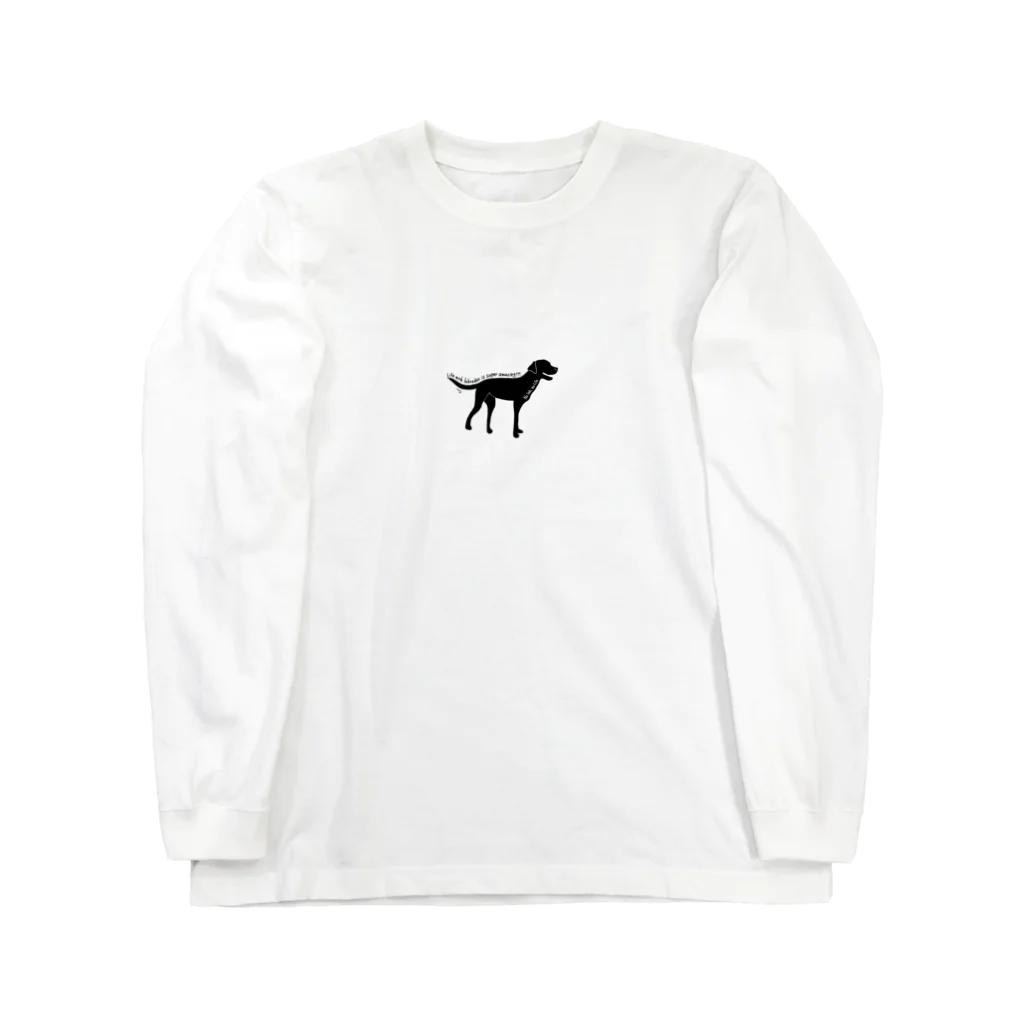 私のラブラドールのBlack Labrador  ロングスリーブTシャツ