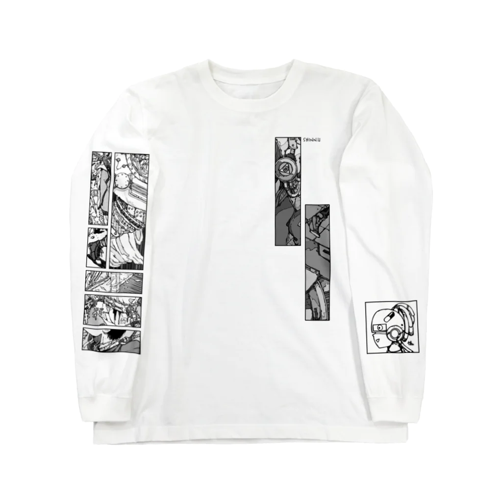 SHINN.U ONLINEのTATENAGA/ロゴ黒 Long Sleeve T-Shirt