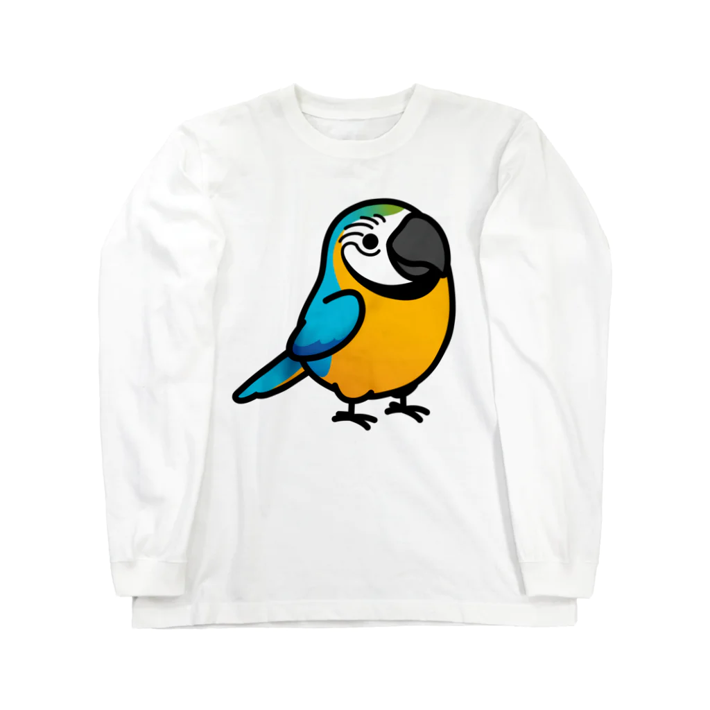 Cody the LovebirdのChubby Bird ルリコンゴウインコ Long Sleeve T-Shirt