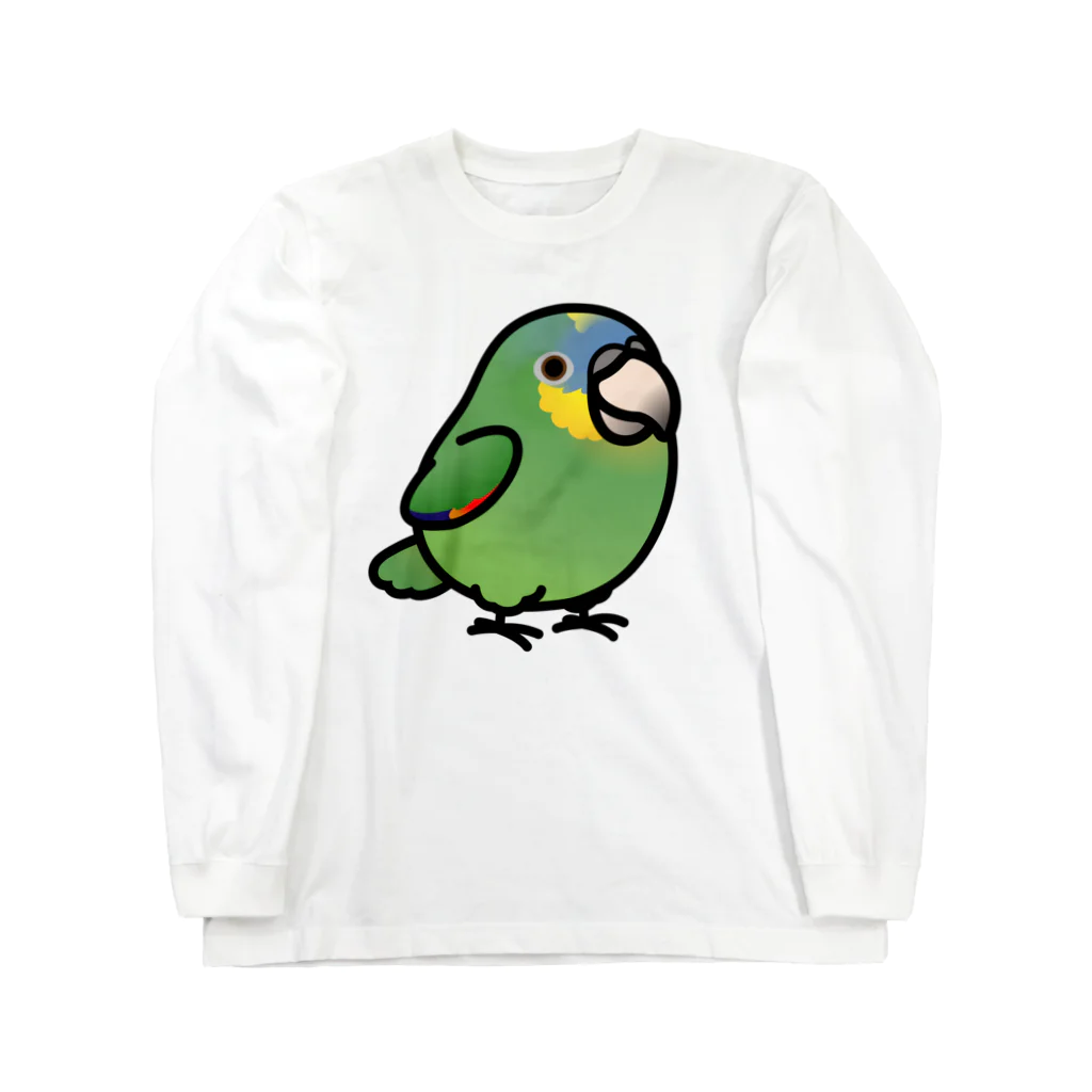 Cody the LovebirdのChubby Bird キソデボウシインコ ロングスリーブTシャツ