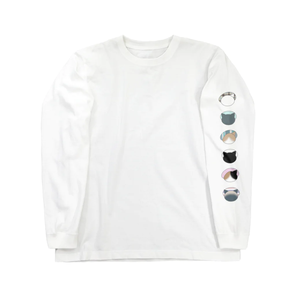 にゃんたまごのベレーのにゃんこ　セクステット（縦） Long Sleeve T-Shirt